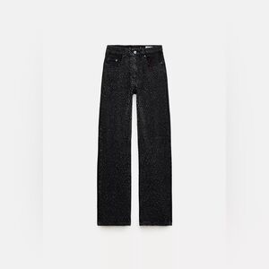 Black Sparkle Boot Cut Jeans